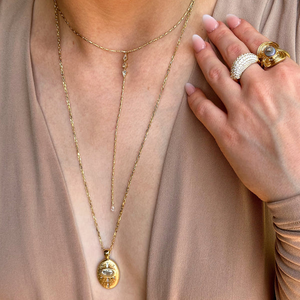 Supernova Star Eternal Double Sided Pendant Necklace by Meredith Young