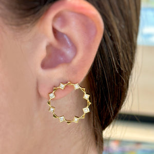 Open Circle Energy Earrings by Meredith Young