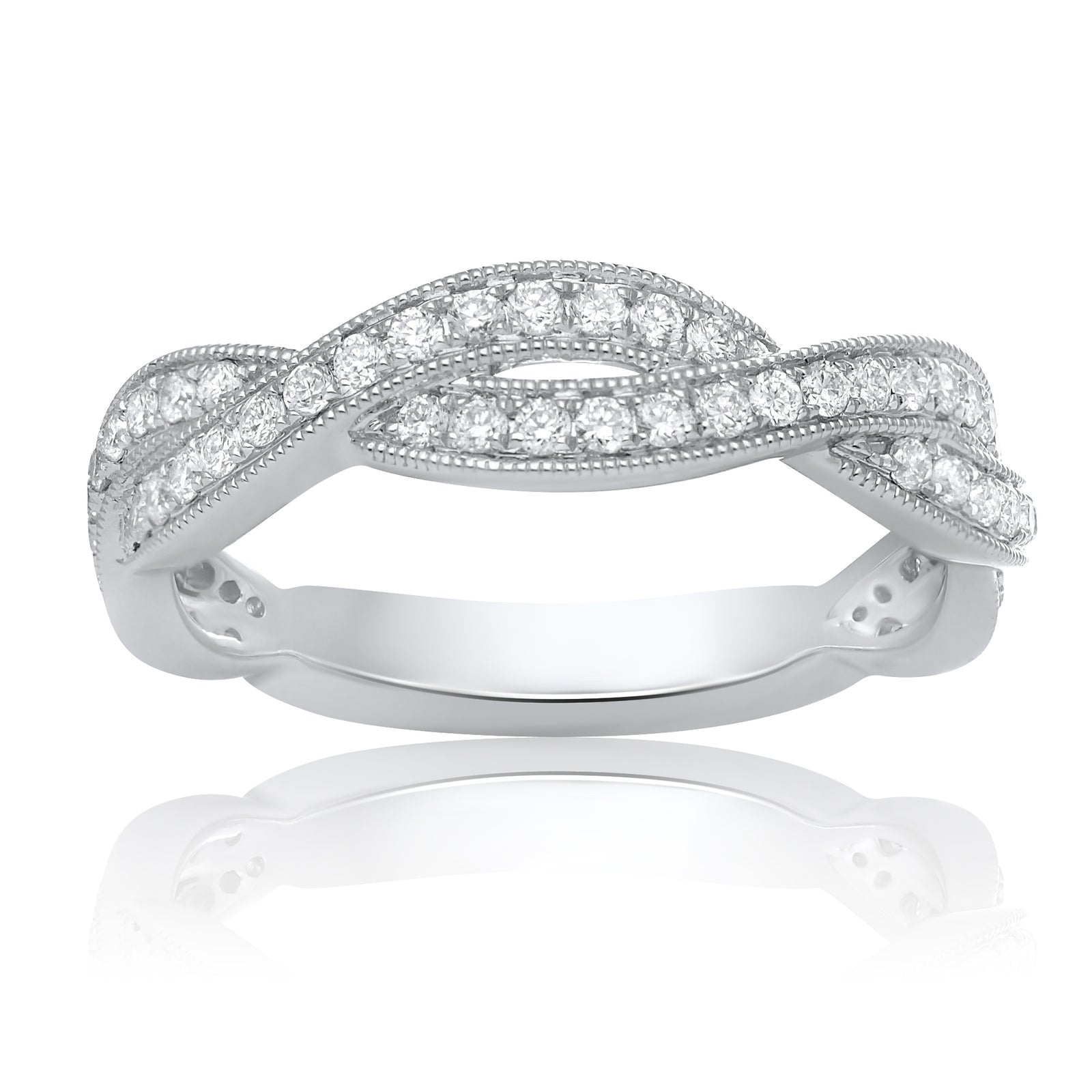 Diamond Twist Stack Band - Talisman Collection Fine Jewelers