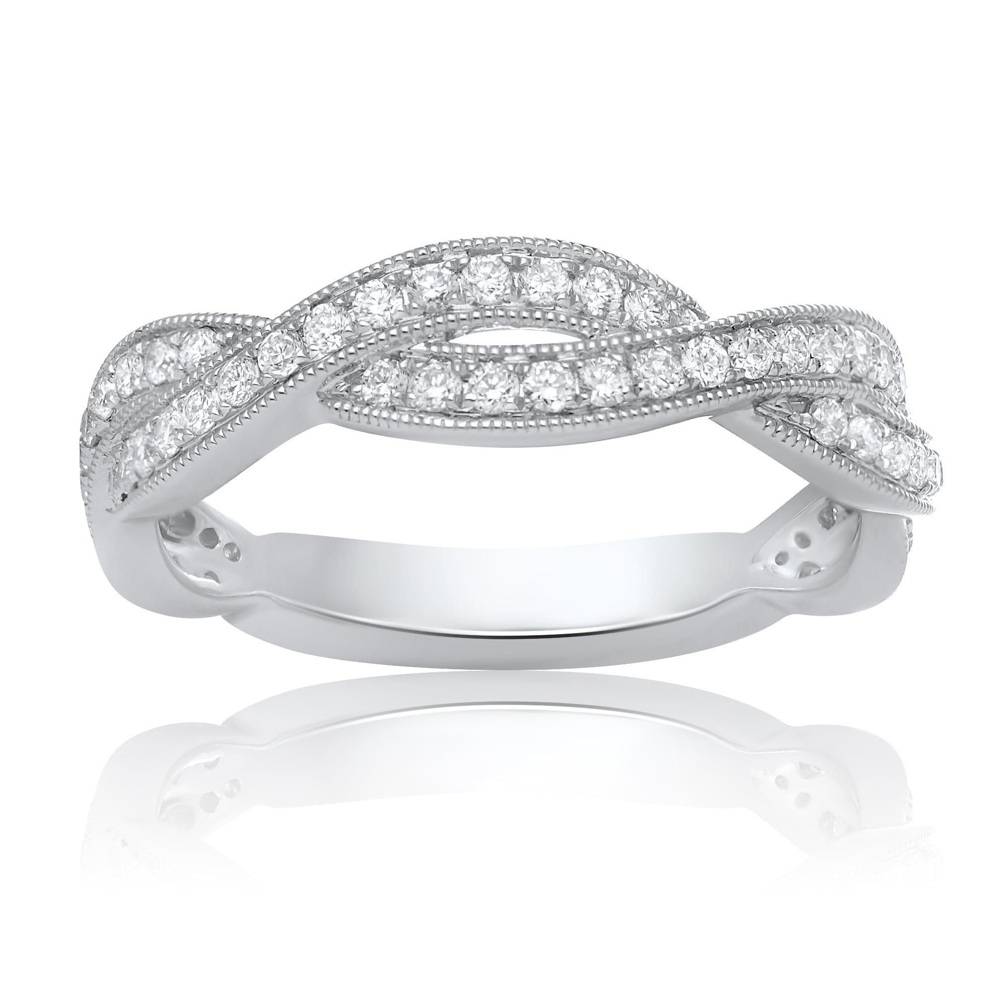 Diamond Twist Stack Band - Talisman Collection Fine Jewelers