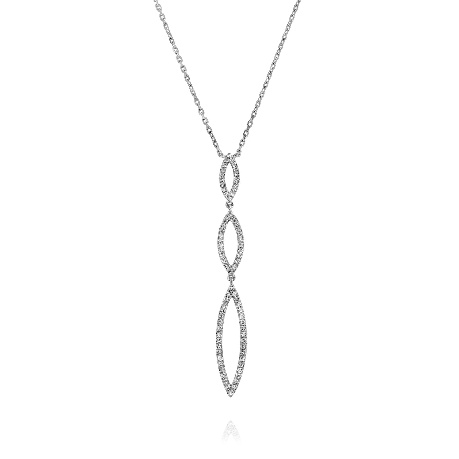 Marquise Shape Drop Diamond Necklace by Yael - Talisman Collection Fine Jewelers