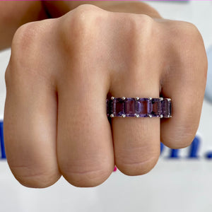 Amethyst Eternity Band by Gemma Couture