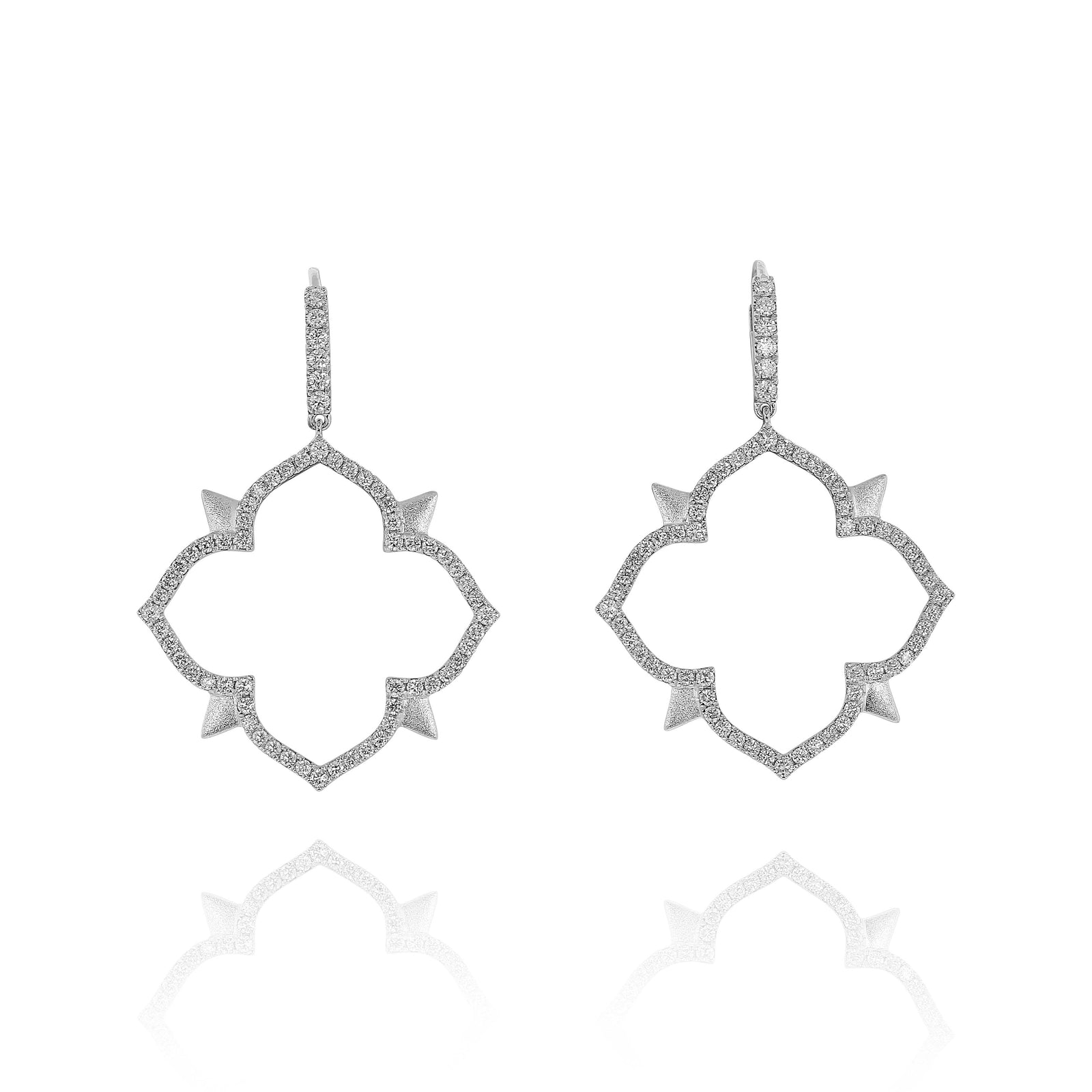 Diamond Fiore Drop Earrings by Yael