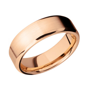 14k Gold Beveled Men's Band - Talisman Collection Fine Jewelers