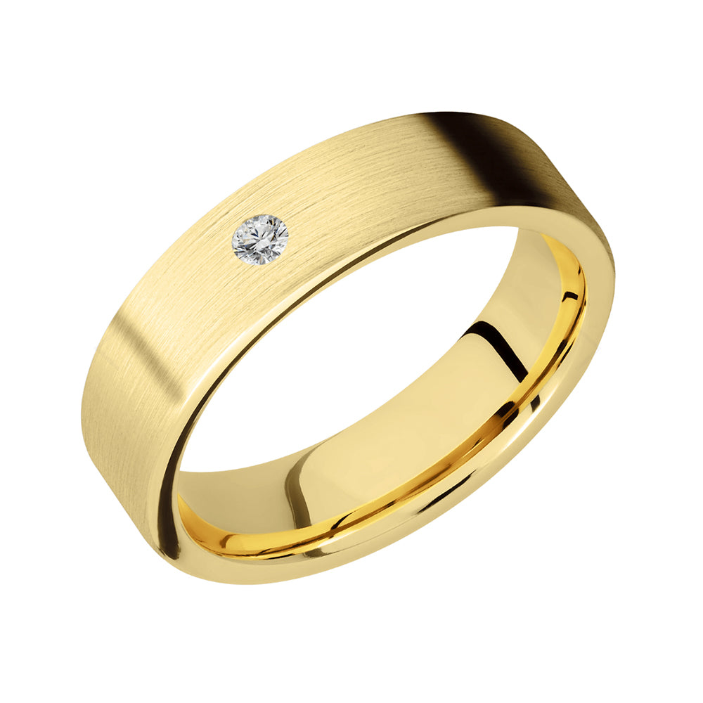 Single Diamond Men's Band - Talisman Collection Fine Jewelers