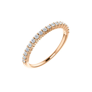Round Diamond Anniversary Stack Band in White, Yellow or Rose Gold - Talisman Collection Fine Jewelers