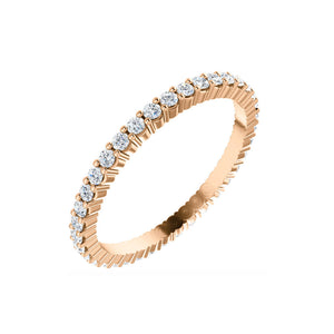 Diamond Eternity Band in White, Yellow or Rose Gold - Talisman Collection Fine Jewelers