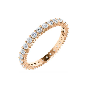 Diamond Eternity Band in White, Yellow or Rose Gold - Talisman Collection Fine Jewelers