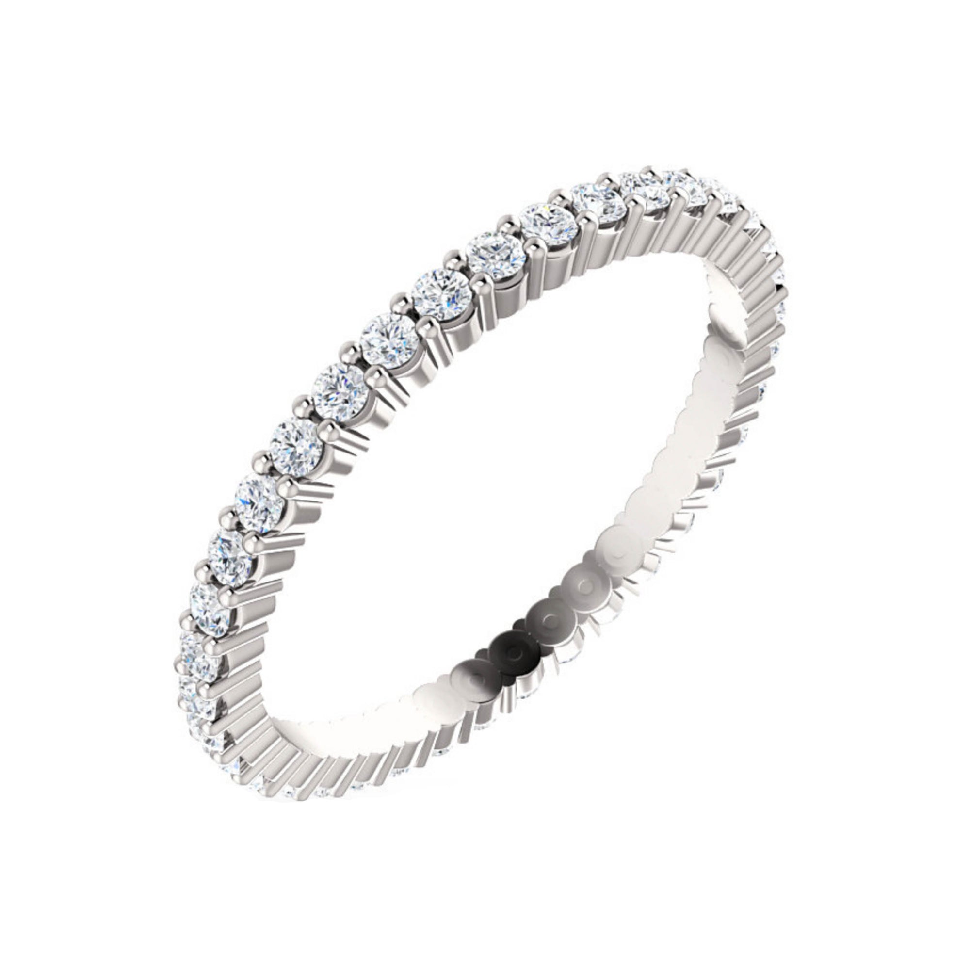 Diamond Eternity Band in White, Yellow or Rose Gold - Talisman Collection Fine Jewelers