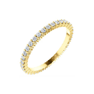 Diamond Eternity Band in White, Yellow or Rose Gold - Talisman Collection Fine Jewelers