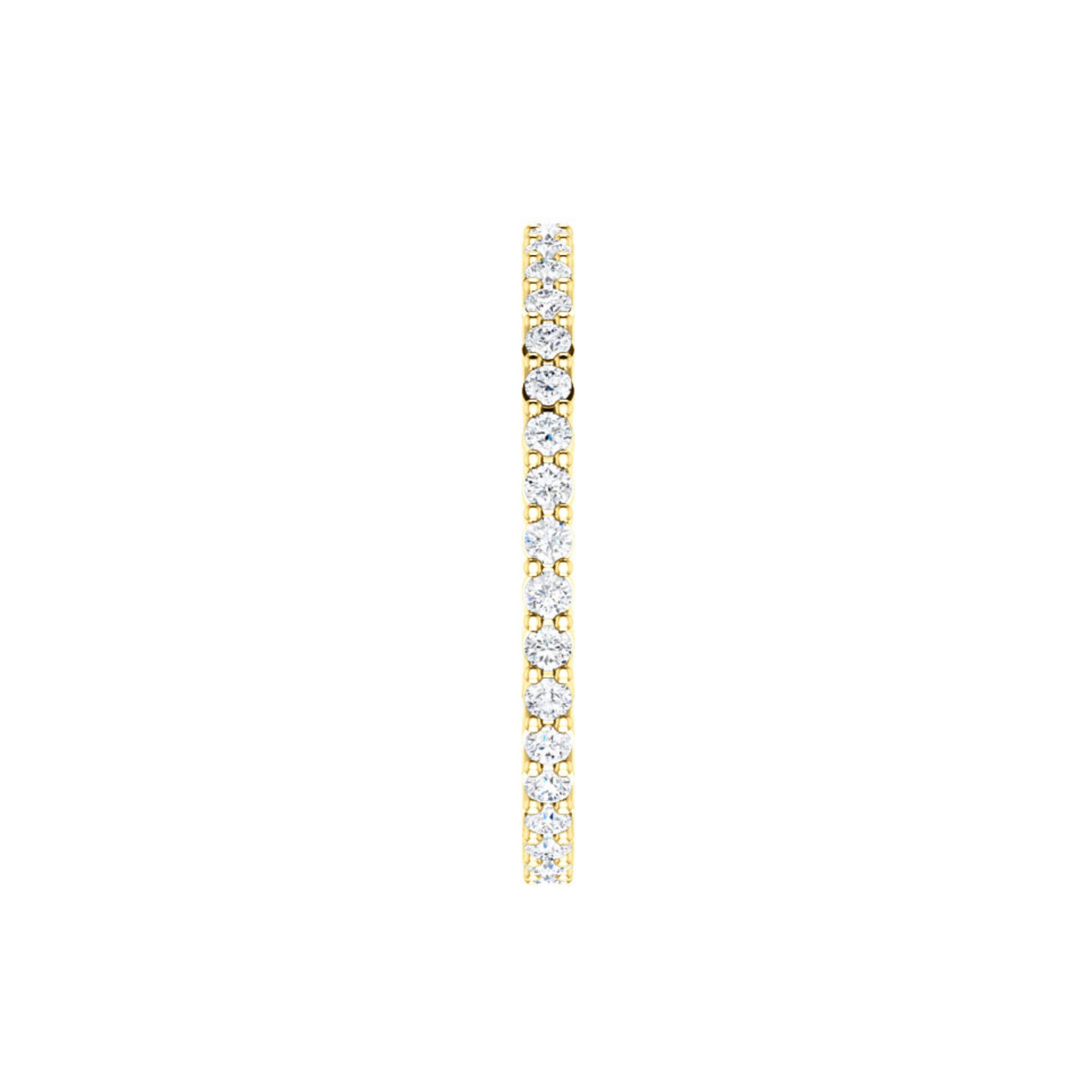 Diamond Eternity Band in White, Yellow or Rose Gold - Talisman Collection Fine Jewelers