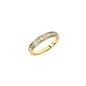 Channel Set, Princess-Cut Diamond Anniversary Stack Band in White, Yellow or Rose Gold - Talisman Collection Fine Jewelers