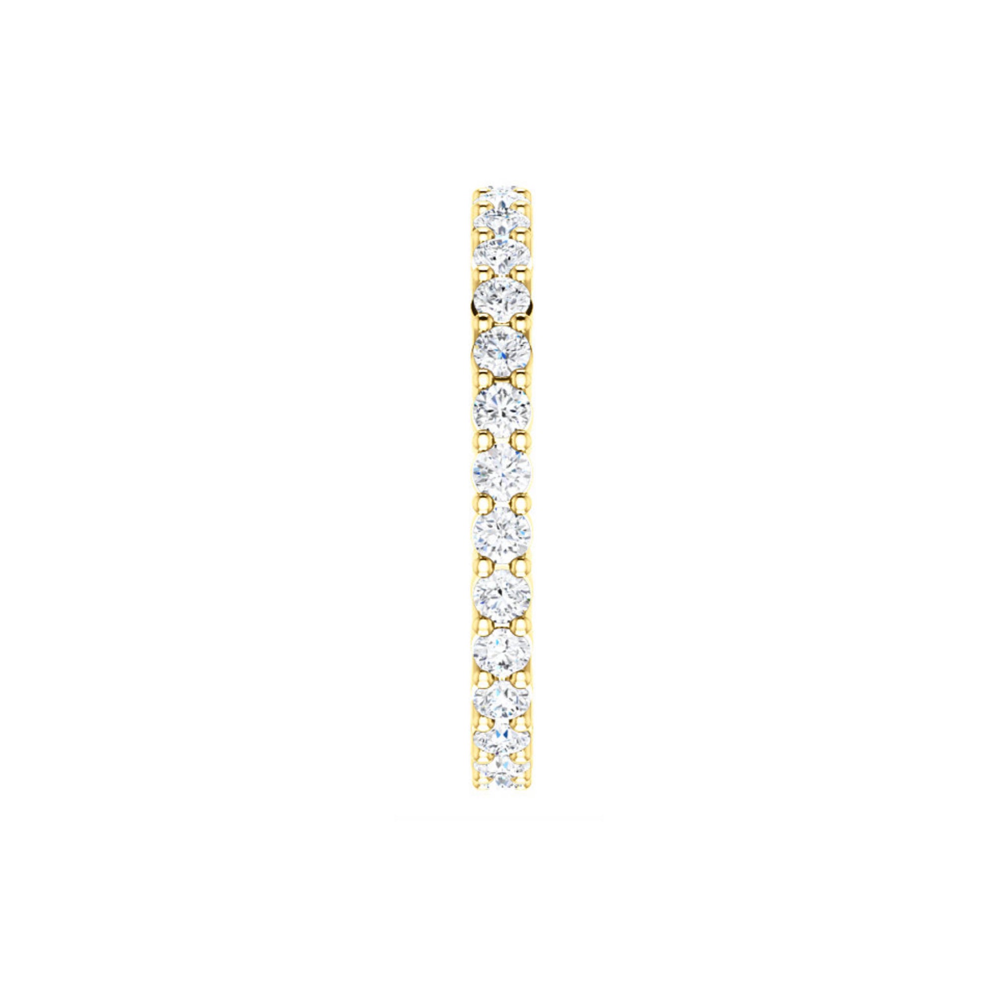 Diamond Eternity Band in White, Yellow or Rose Gold - Talisman Collection Fine Jewelers