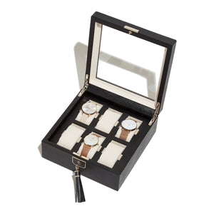 Palermo 6 Piece Watch Box by Wolf