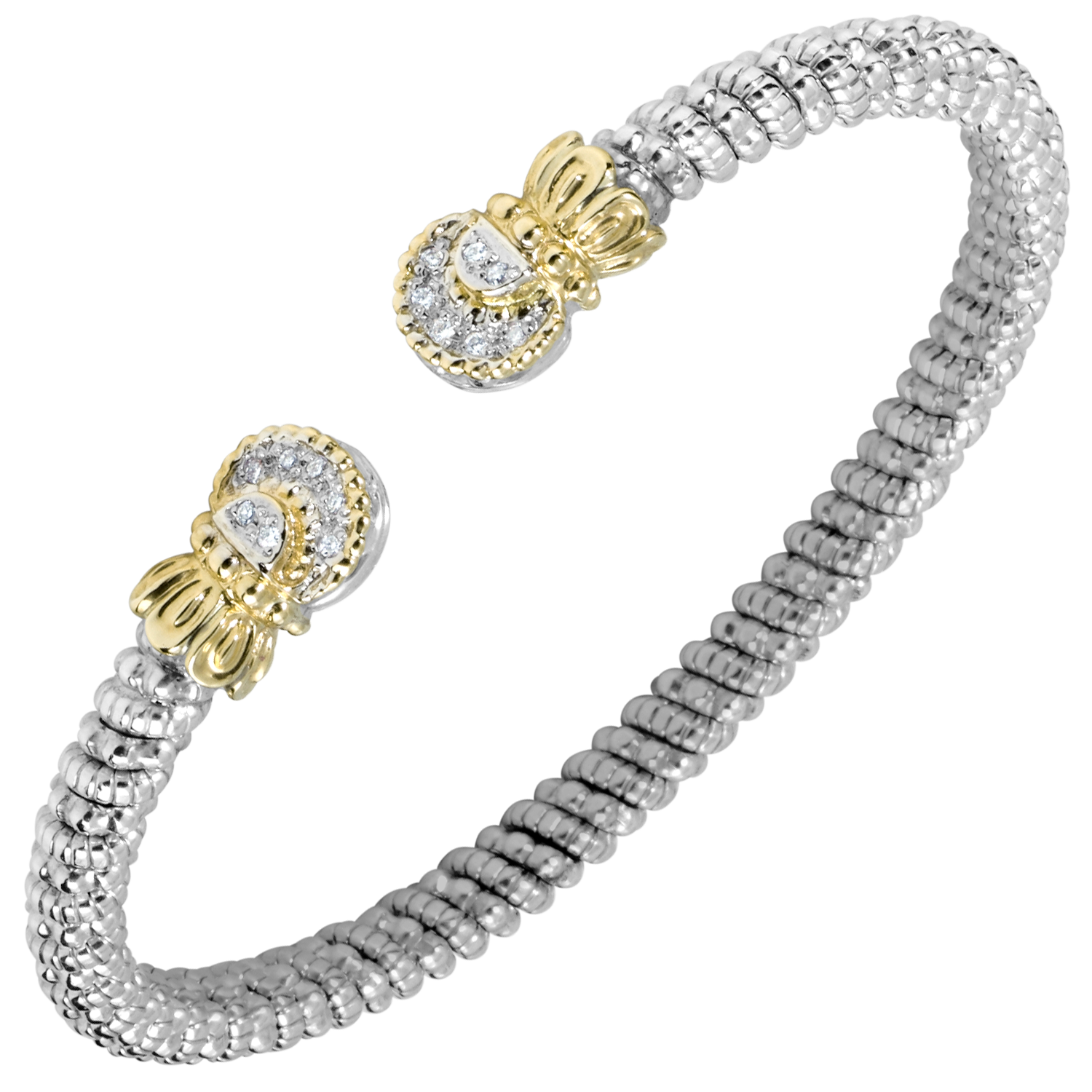 Diamond Petite Nuvo Open Cuff by Vahan - Talisman Collection Fine Jewelers