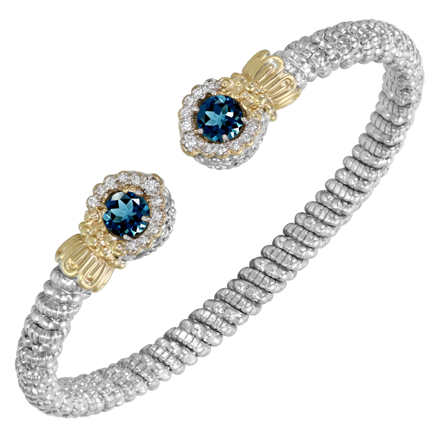 London Blue Topaz Open Cuff by Vahan - Talisman Collection Fine Jewelers