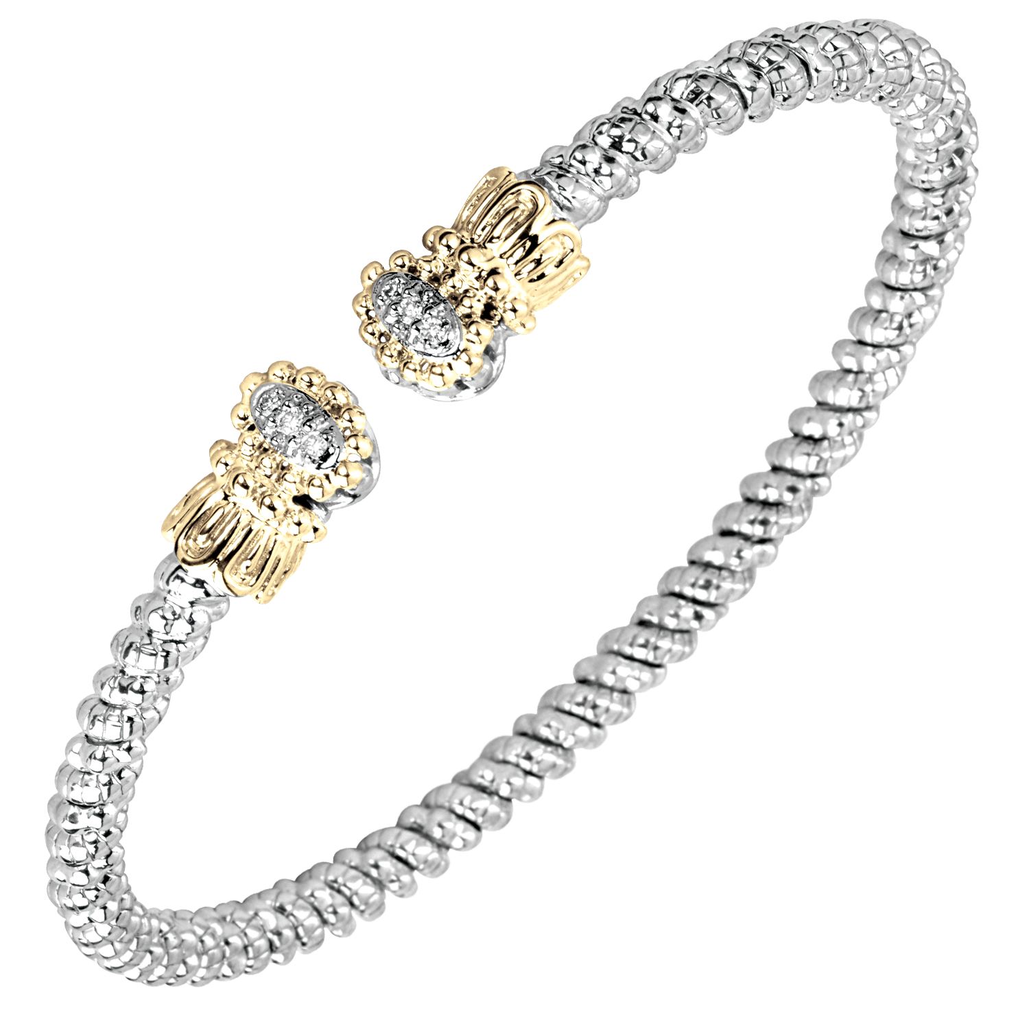 Petite Diamond Fleur Nuvo Bracelet by Vahan - Talisman Collection Fine Jewelers