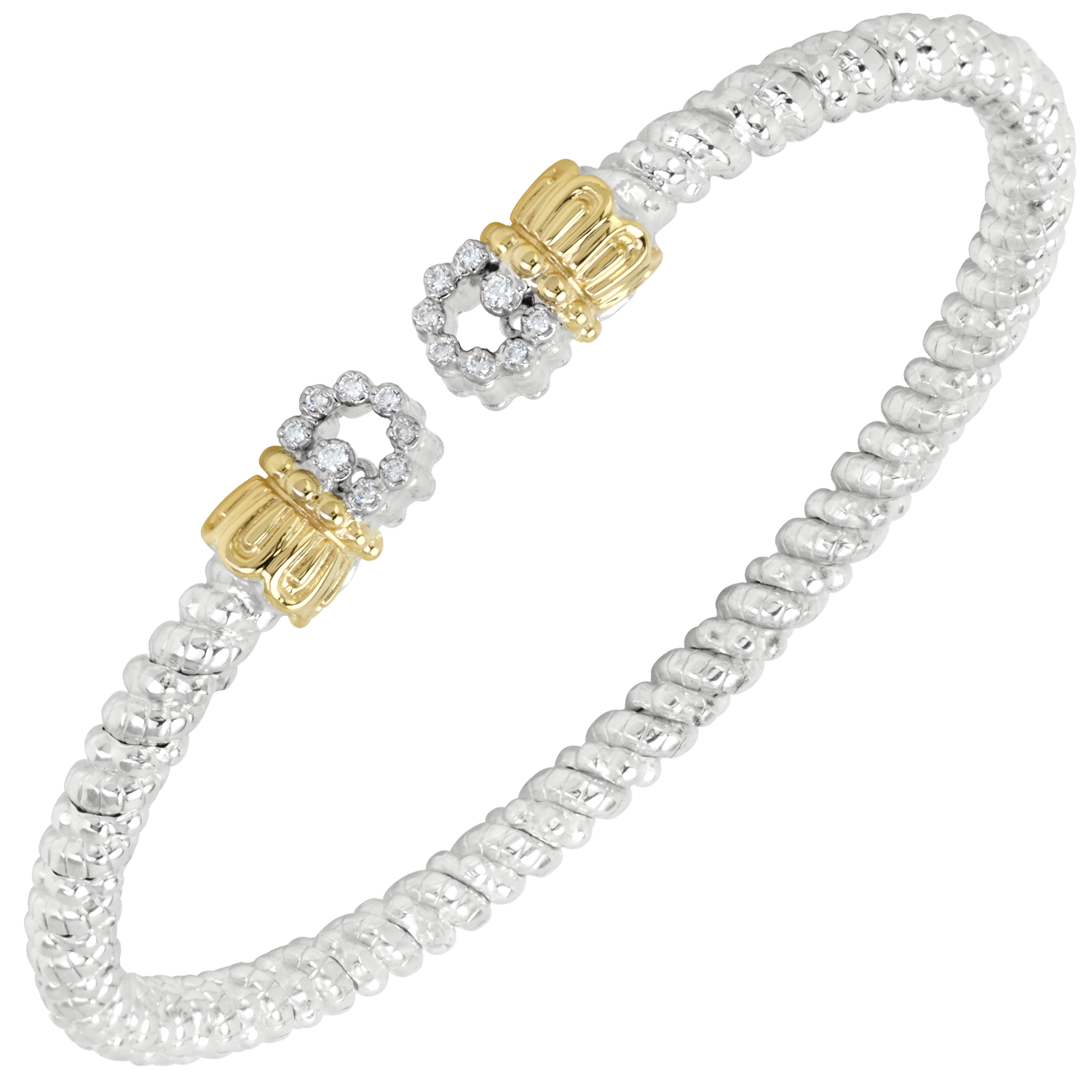 Petite Diamond Open Circle Bracelet by Vahan - Talisman Collection Fine Jewelers