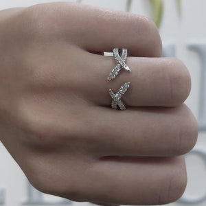 Diamond Open Thorn Ring