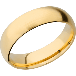 14K Yellow Gold + Satin Finish