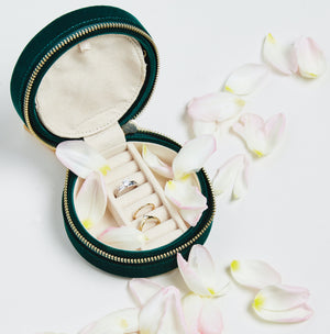 Zoe Jewelry Travel Round Case by Wolf