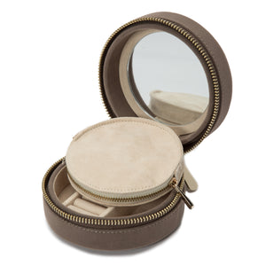 Zoe Jewelry Travel Round Case by Wolf