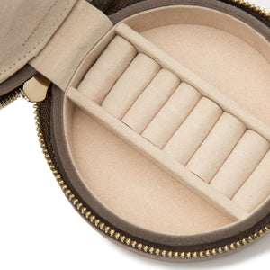 Zoe Jewelry Travel Round Case by Wolf