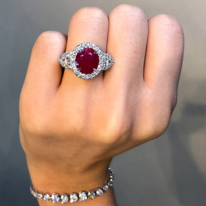 Ruby and Diamond Valerie Ring - Talisman Collection Fine Jewelers