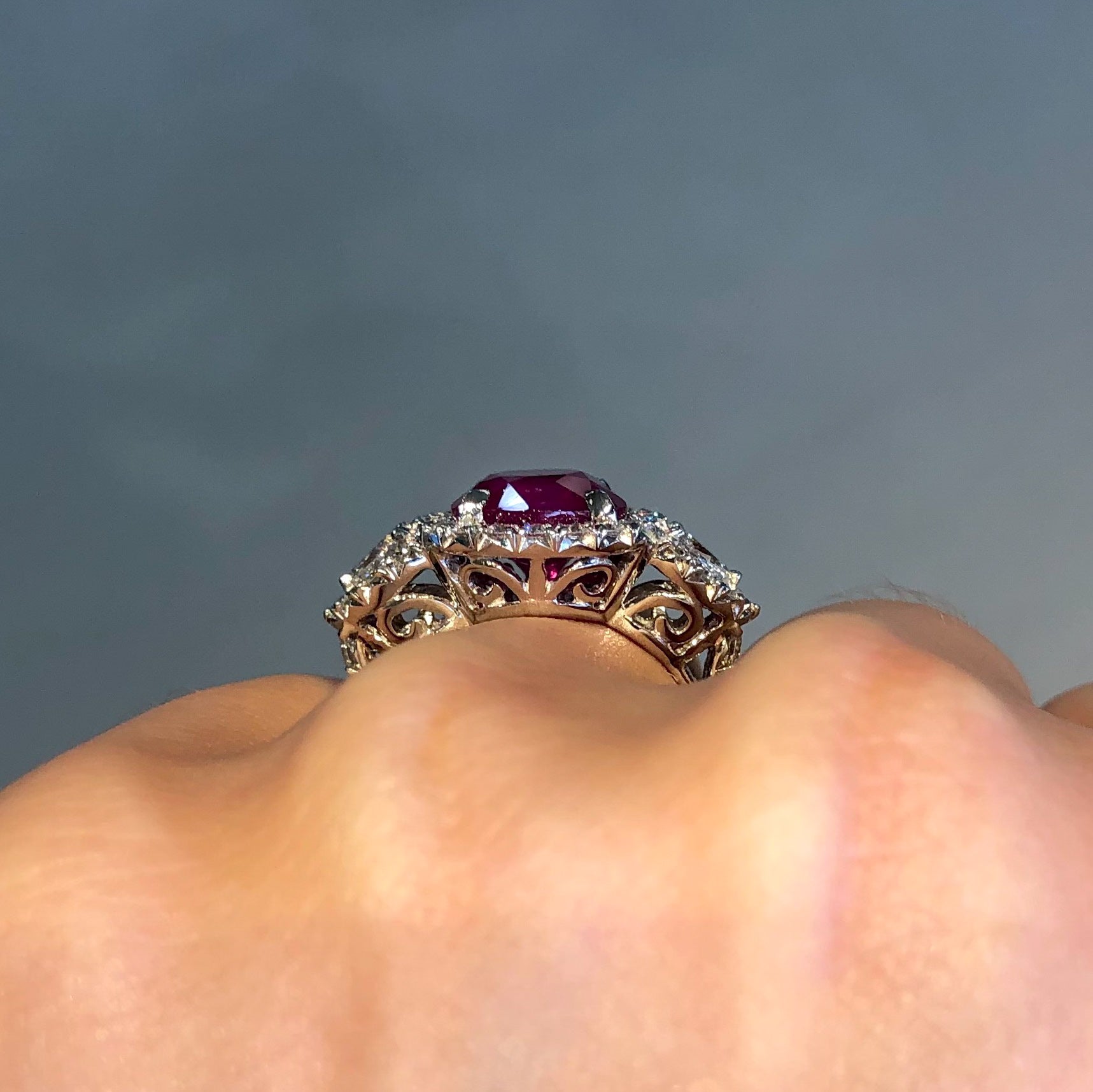 Ruby and Diamond Valerie Ring - Talisman Collection Fine Jewelers