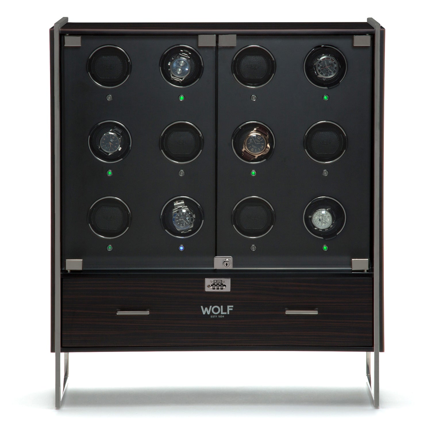 Regent 12 Piece Watch Winder Cabinet by Wolf