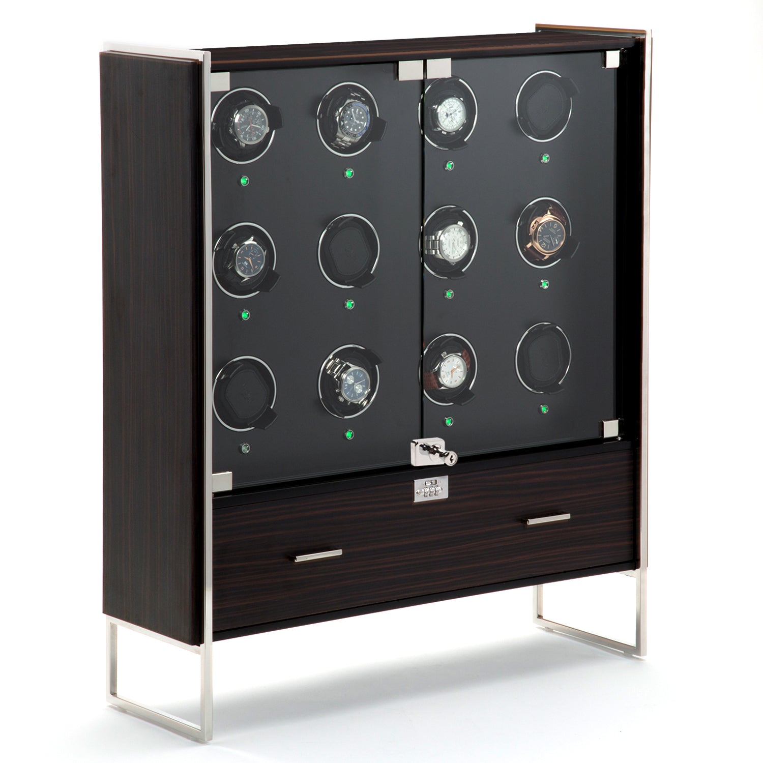 Regent 12 Piece Watch Winder Cabinet by Wolf