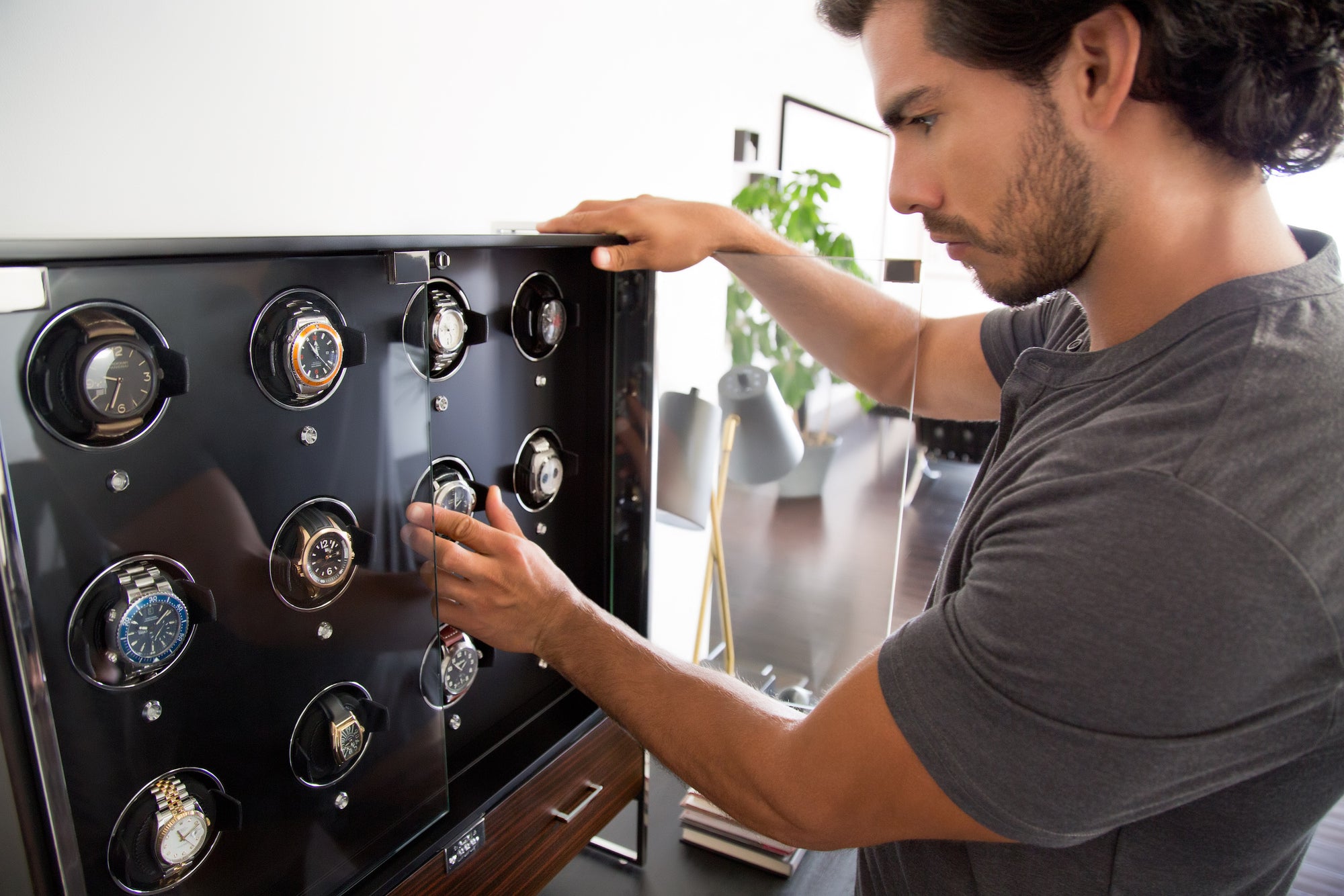 Regent 12 Piece Watch Winder Cabinet by Wolf