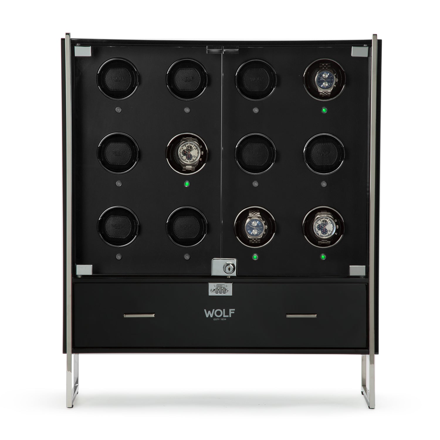 Regent 12 Piece Watch Winder Cabinet by Wolf