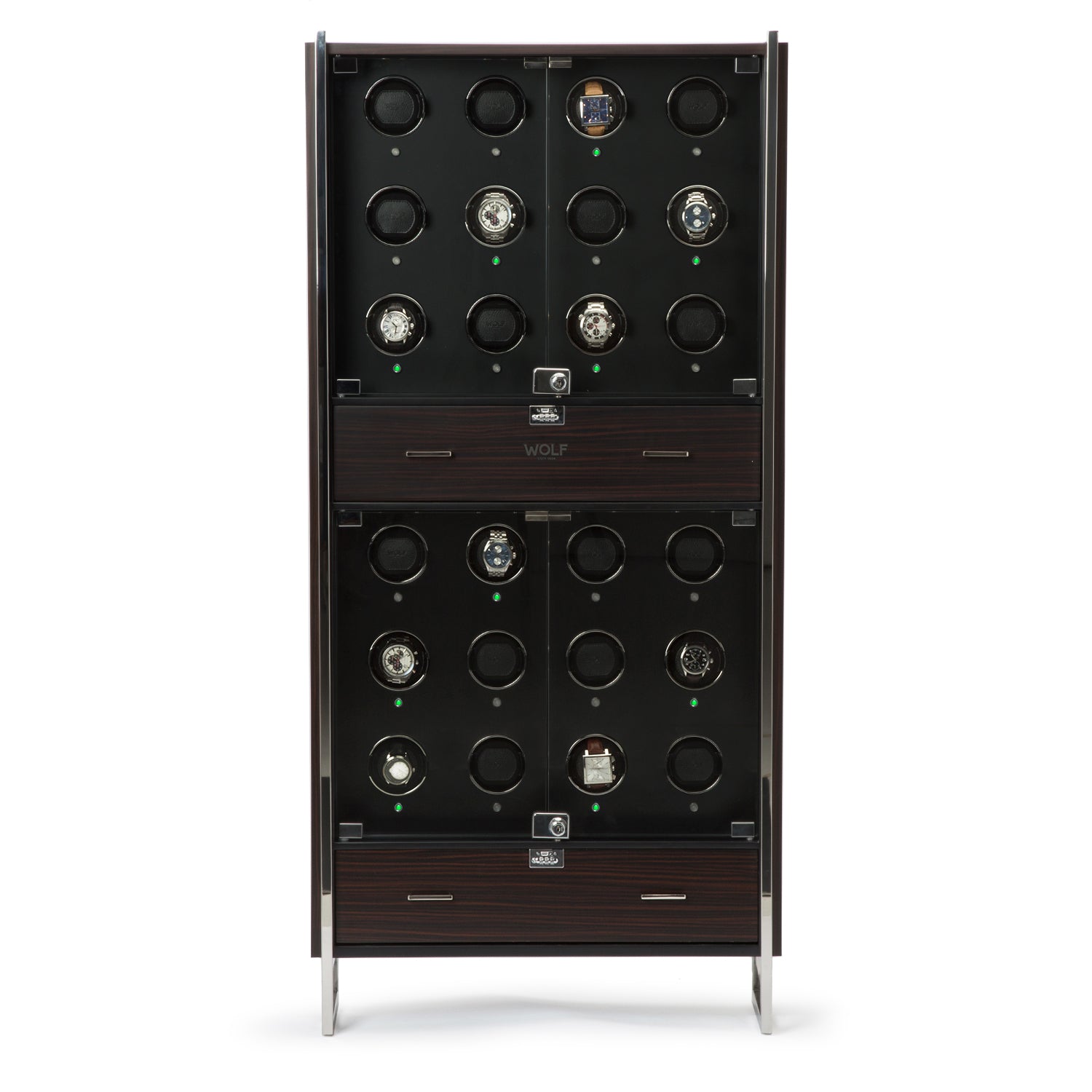Regent 24 Piece Watch Winder Cabinet by Wolf