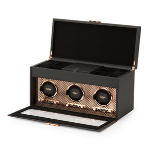 Axis Triple Watch Winder by Wolf