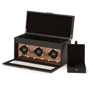 Axis Triple Watch Winder by Wolf