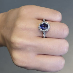 Tanzanite and Diamond Sienna Ring