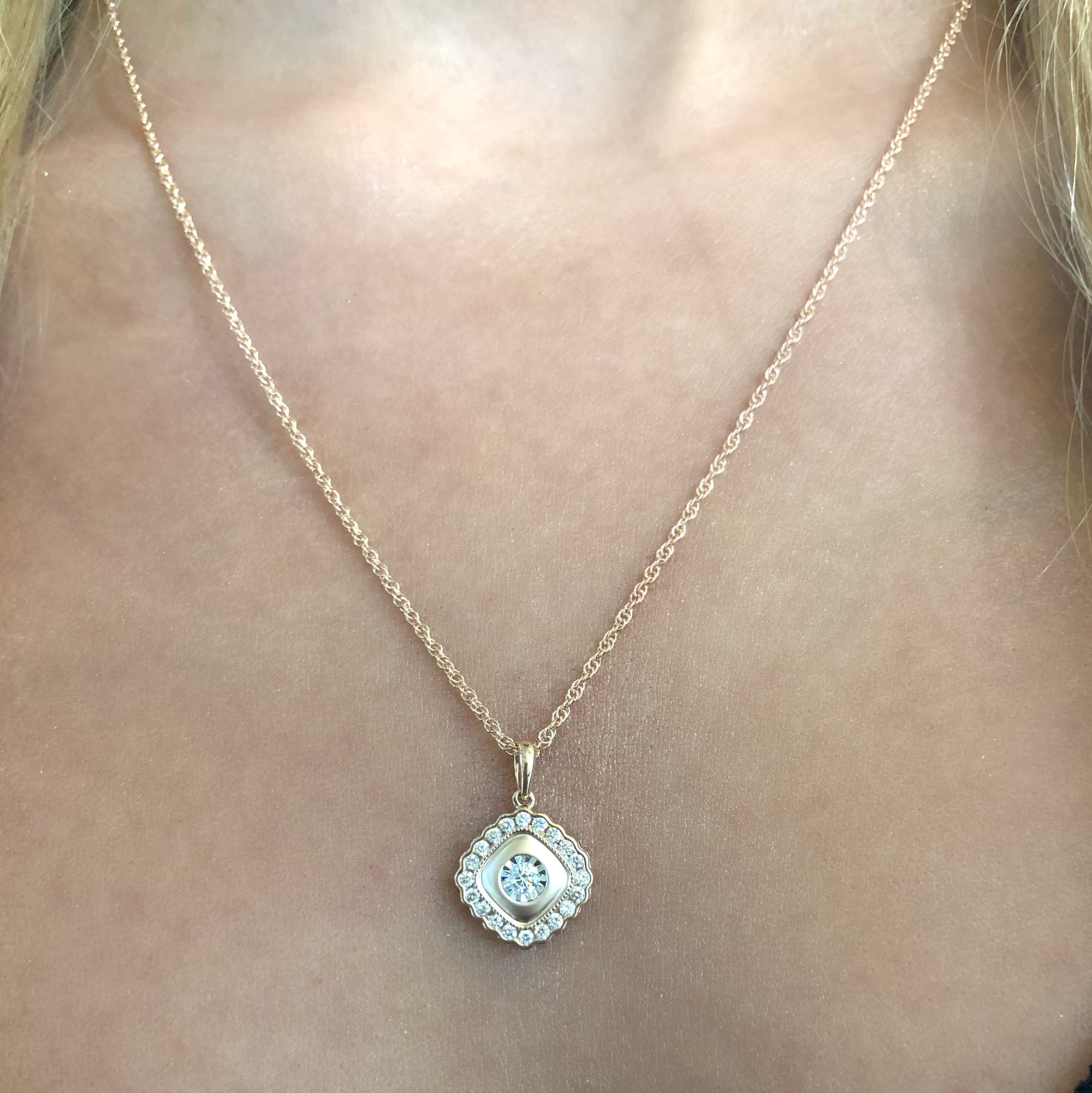 Diamond Scallop Necklace - Talisman Collection Fine Jewelers