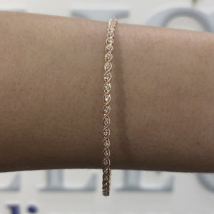 Diamond Milgrain Bangle Bracelet