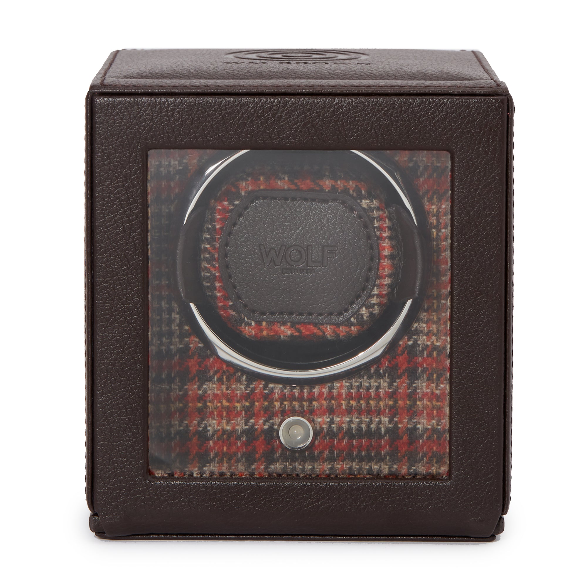 WM Brown Single Watch Winder by Wolf