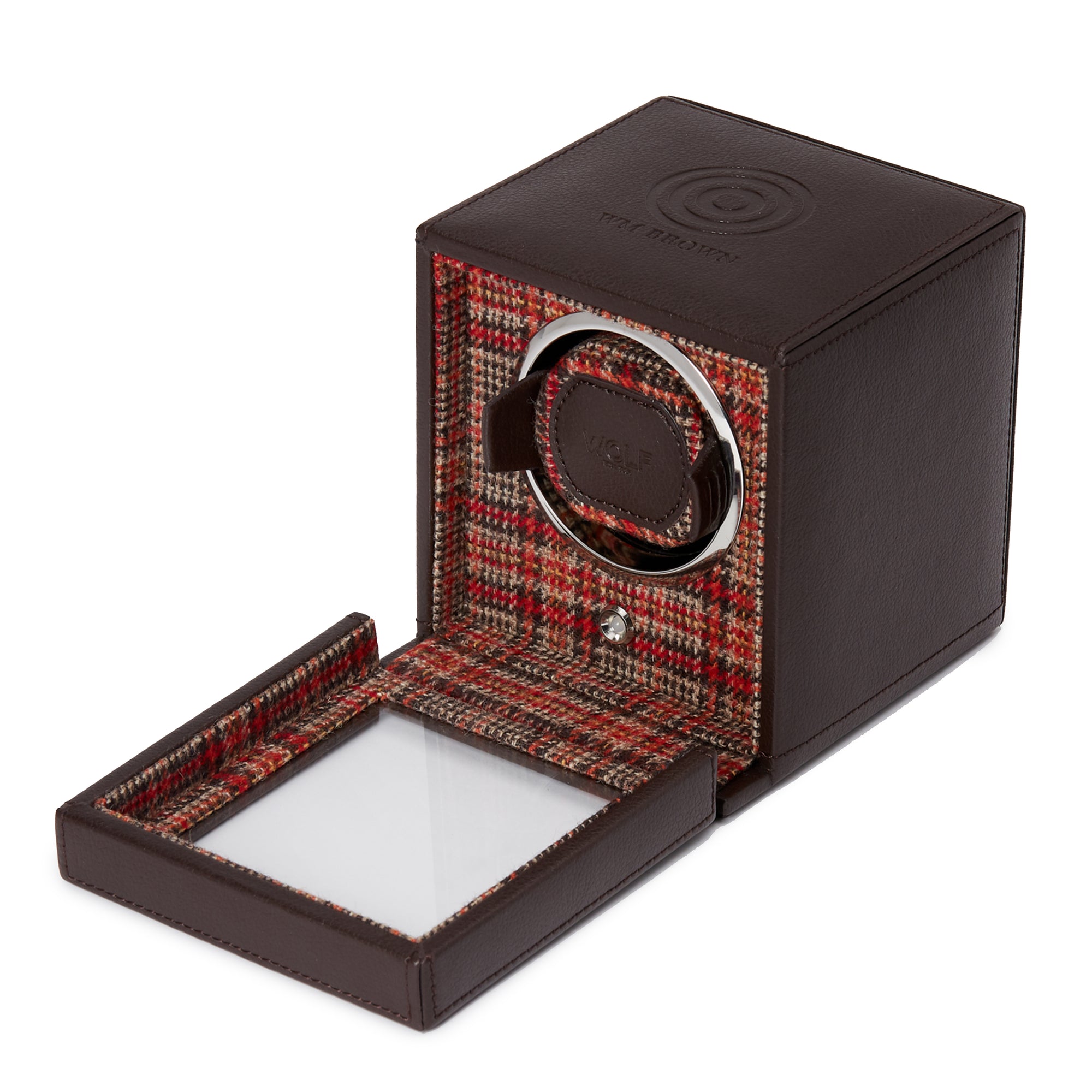 WM Brown Single Watch Winder by Wolf