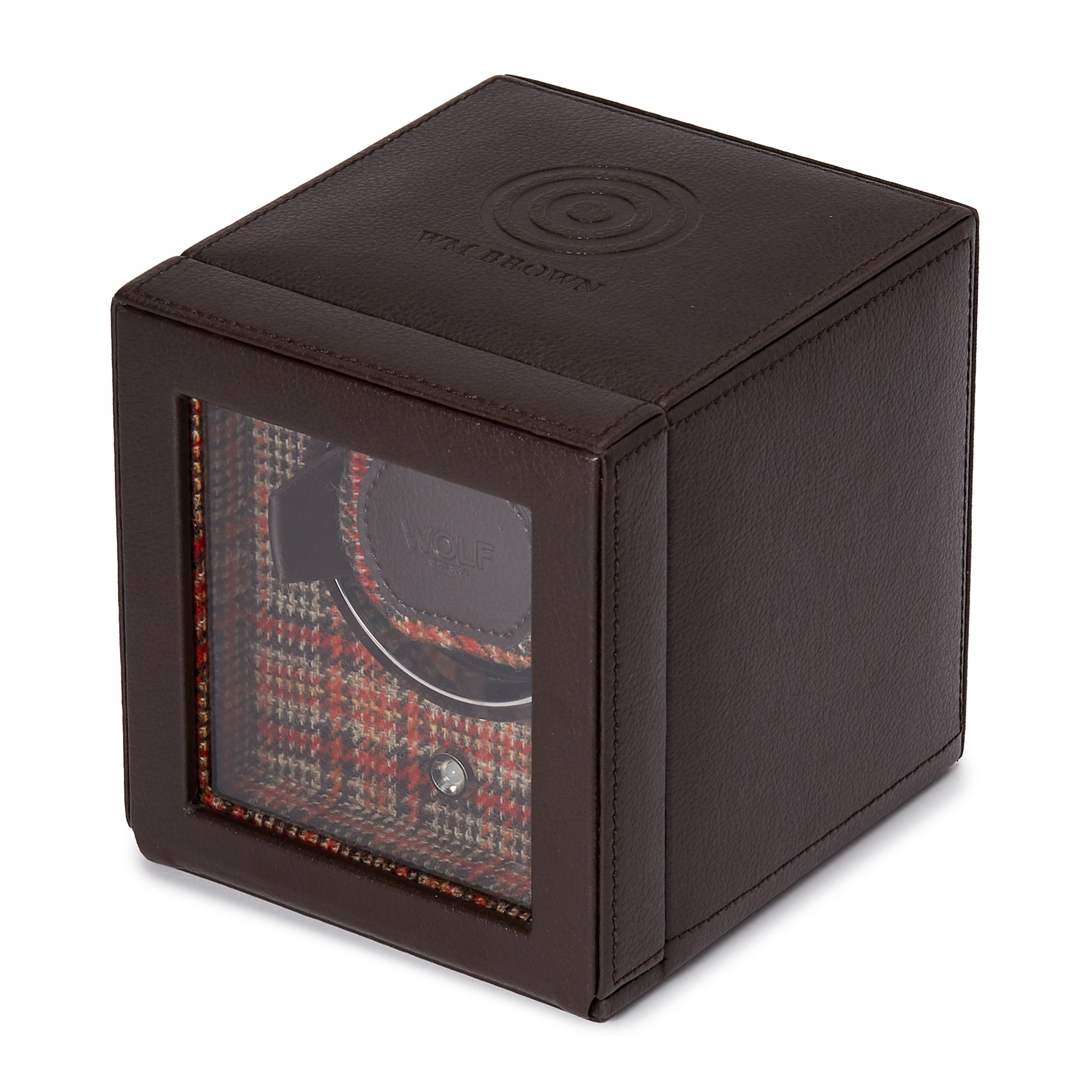 WM Brown Single Watch Winder by Wolf