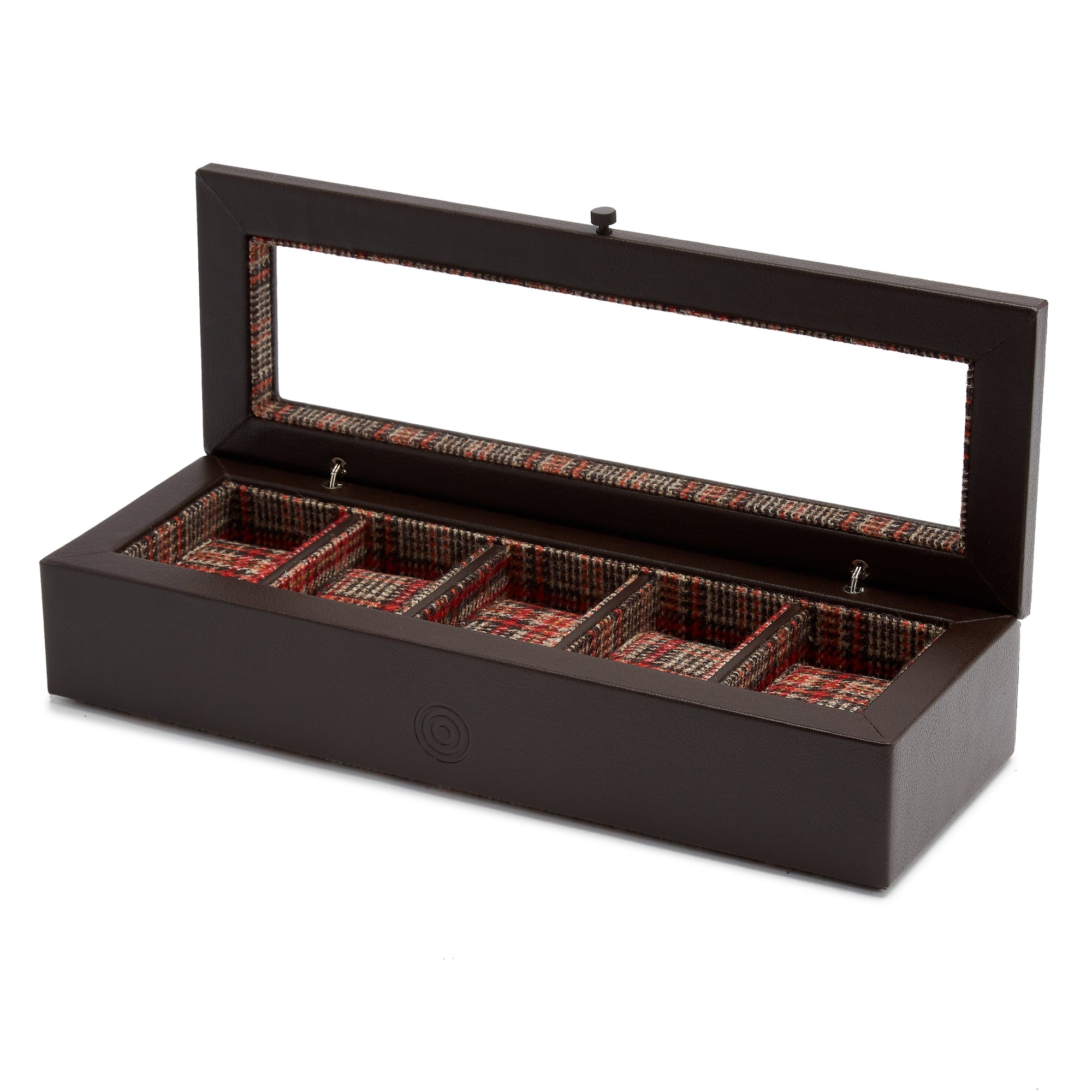 WM Brown 5 Piece Watch Box by Wolf