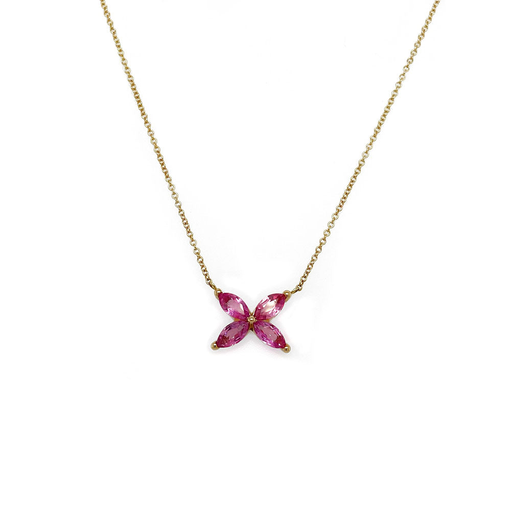 Pink Sapphire Mariposa Pendant by Gemma Couture