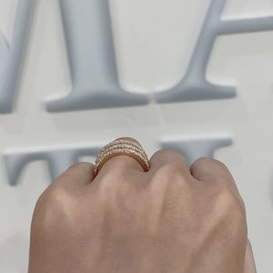 Diamond Luna Tri Ring by Gemma Couture