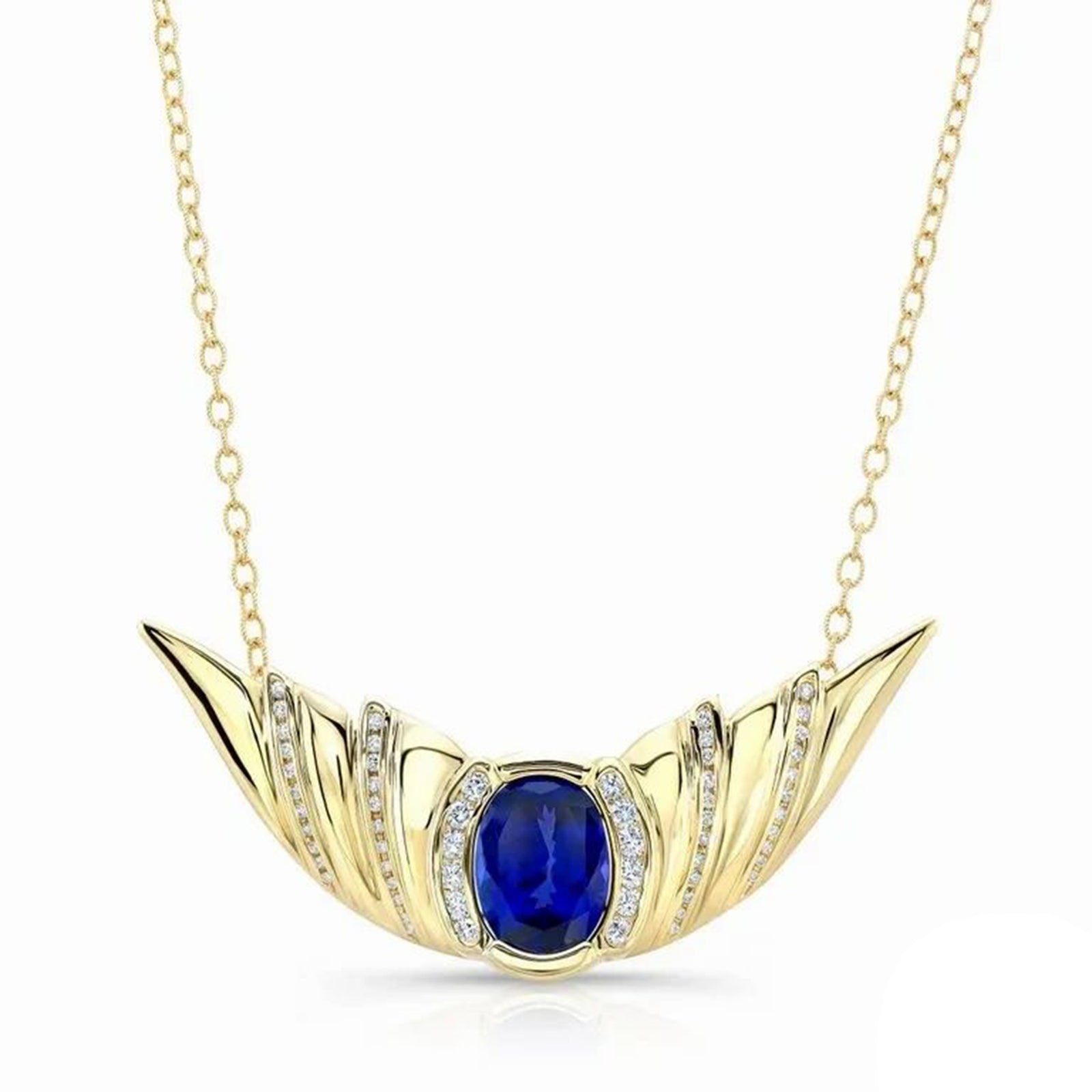 Tanzanite, 14k Yellow Gold Necklace - Talisman Collection Fine Jewelers
