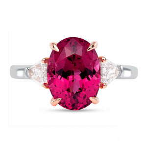 Red Spinel, Platinum and 18k Rose Gold Ring - Talisman Collection Fine Jewelers