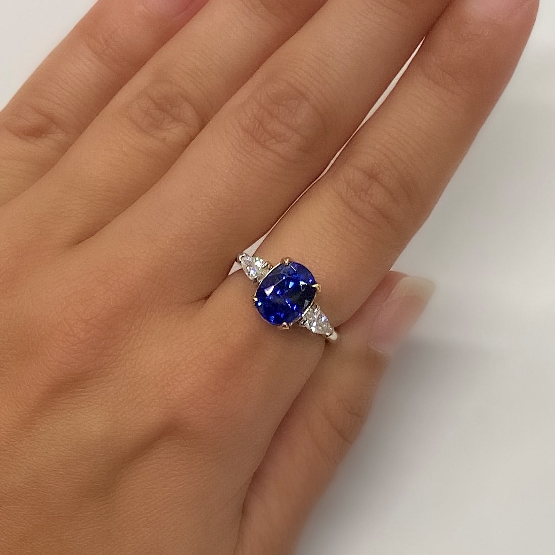 Blue Sapphire, Platinum and 18k Yellow Gold Ring - Talisman Collection Fine Jewelers