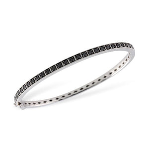 Black Diamond Bangle Bracelet - Talisman Collection Fine Jewelers