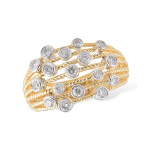 Diamond Braided Bubble Ring - Talisman Collection Fine Jewelers